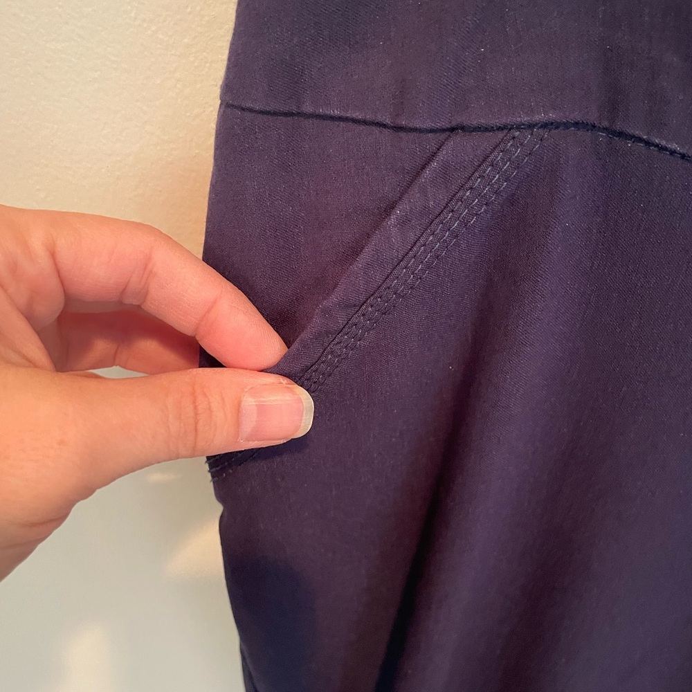 Westbound Women's Straight Leg Pull on Pants - Dark Blue - Picture 2 of 5